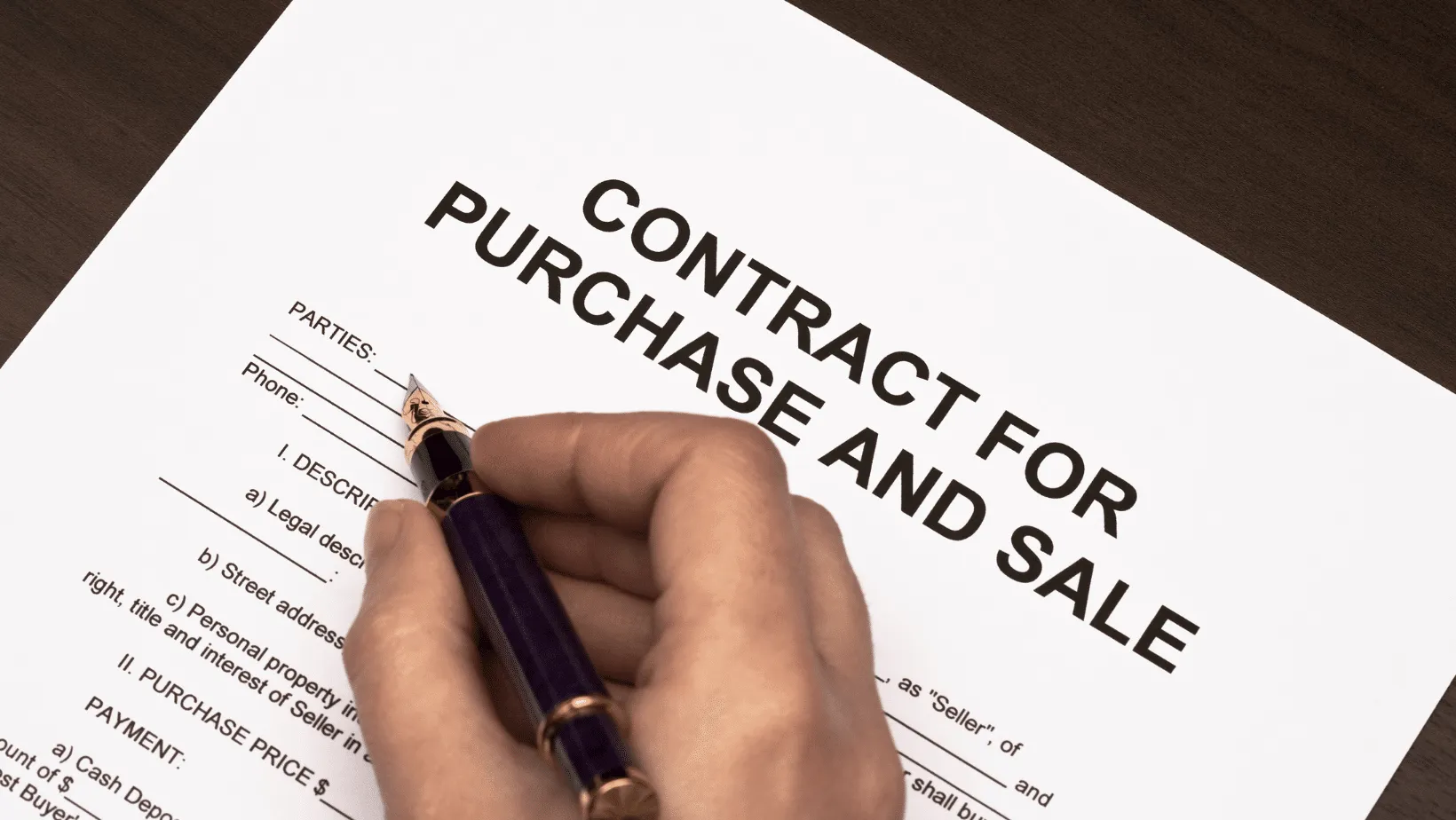 sale contract